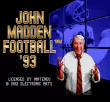 Image n° 4 - screenshots  : John Madden Football '93